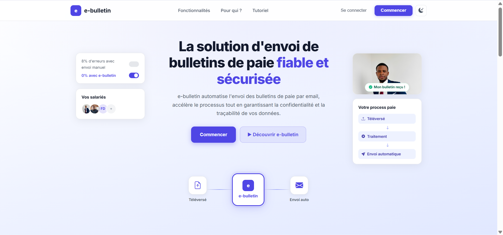 Capture du projet e-bulletin